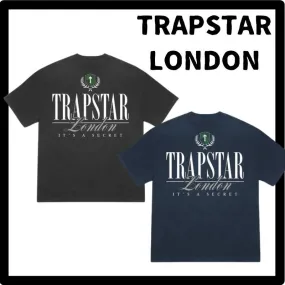 Trapstar London  |Crew Neck Unisex Street Style Cotton Short Sleeves Logo