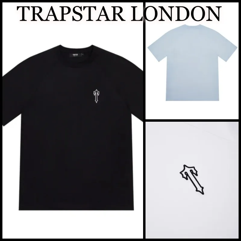 Trapstar London  |Crew Neck Unisex Street Style Plain Short Sleeves Logo