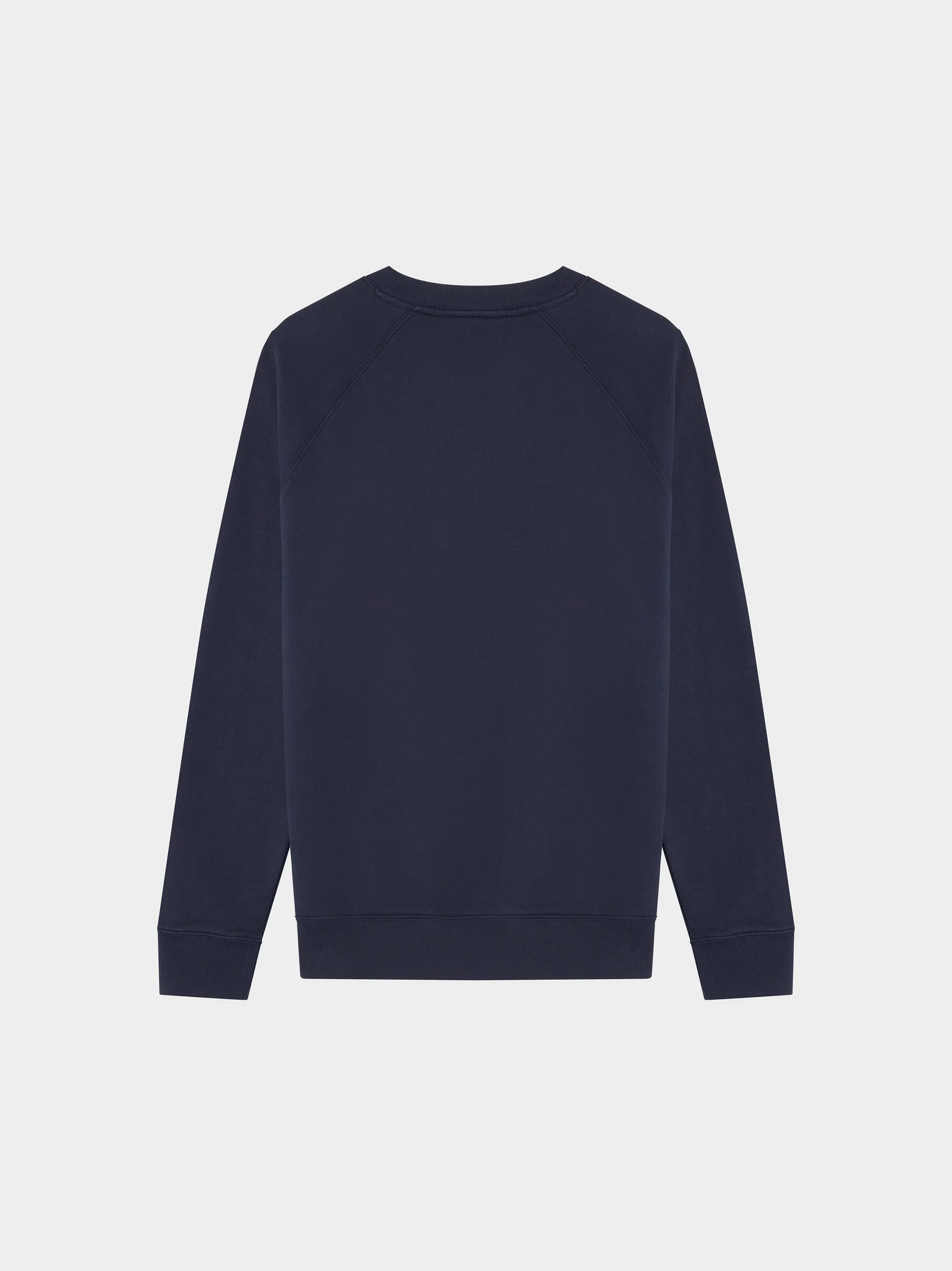 Tricolor Fox Patch Clean Sweatshirt, Navy