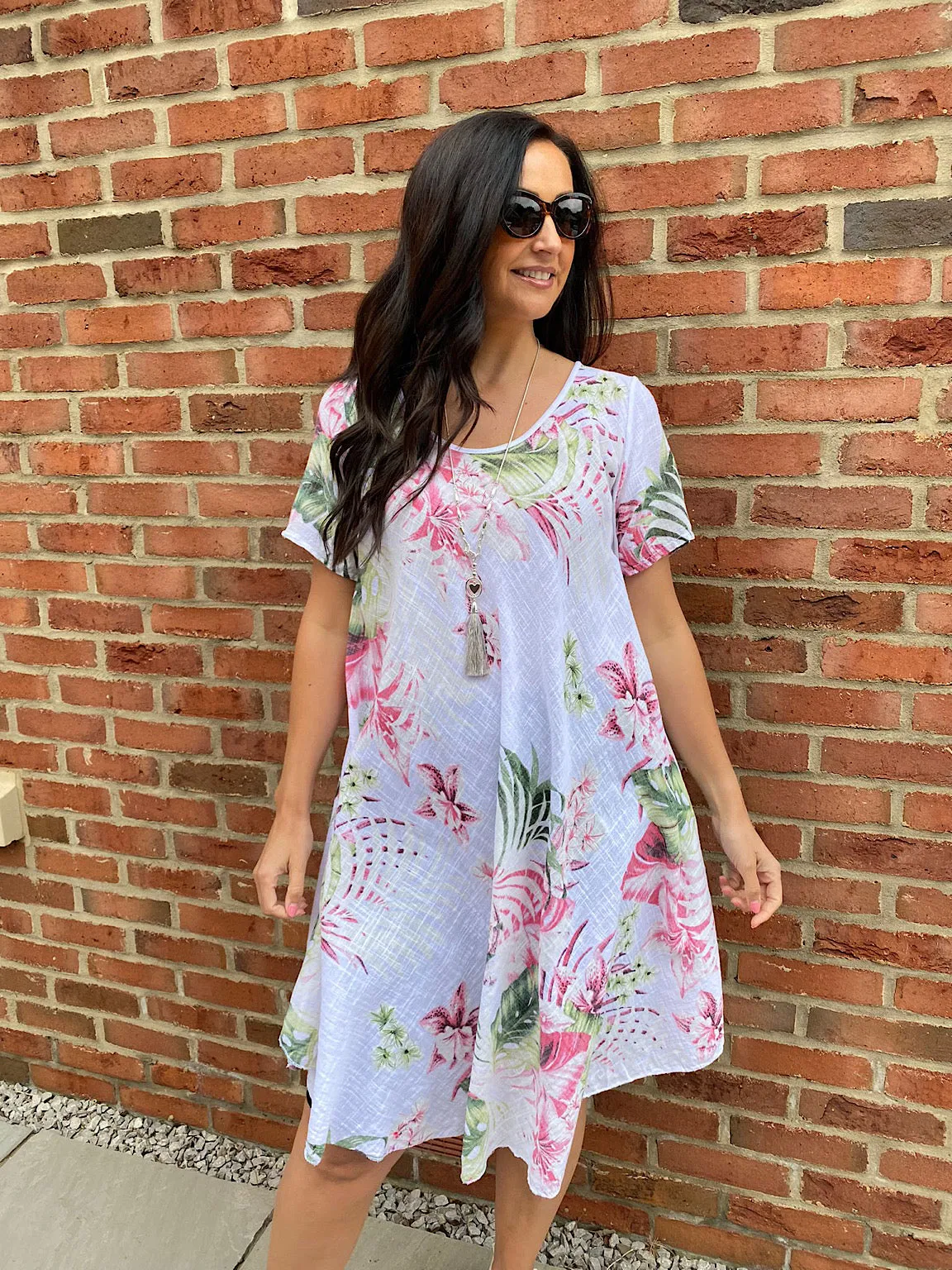 Tropical A-Line Dress Bonnie