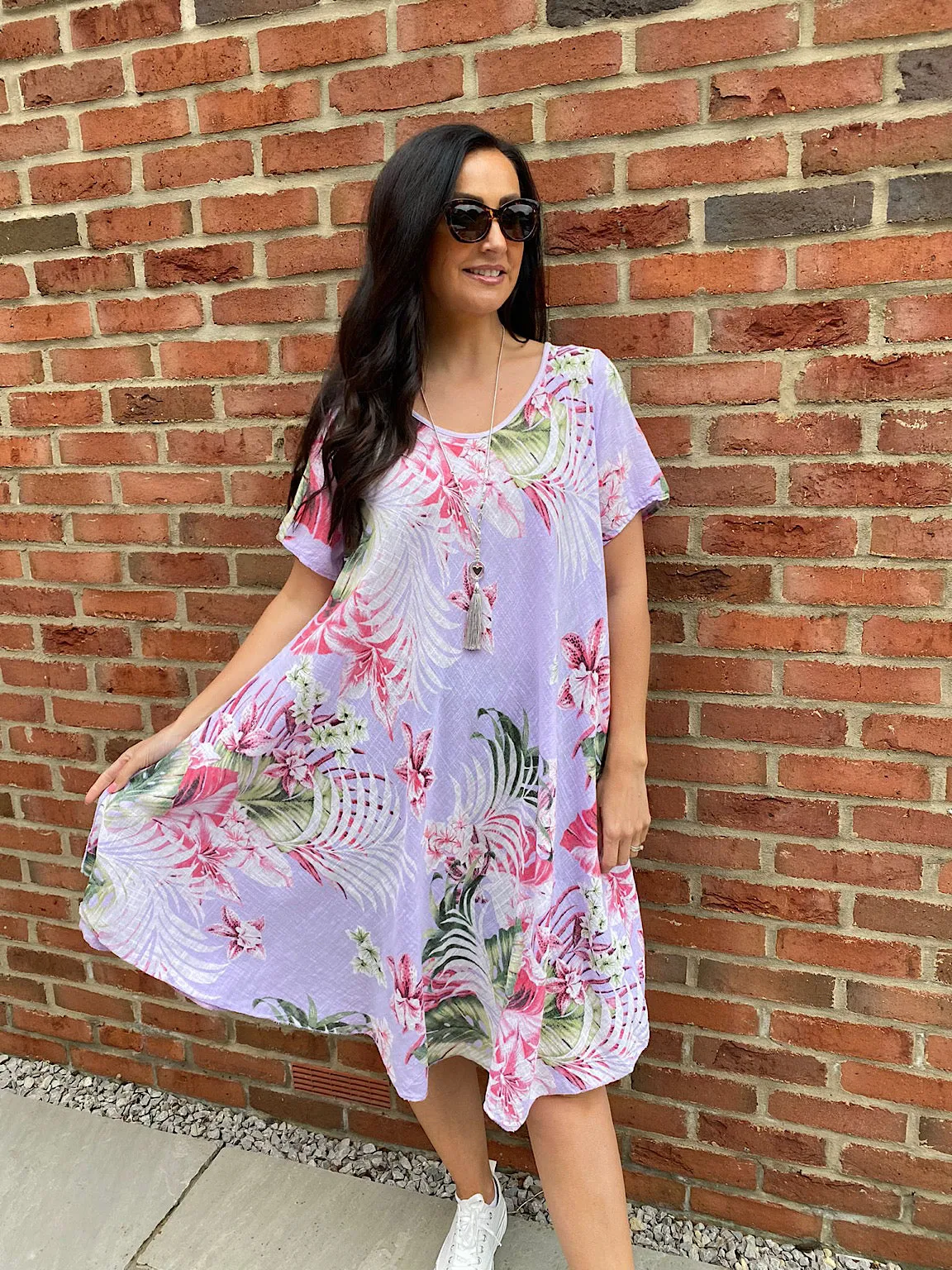 Tropical A-Line Dress Bonnie