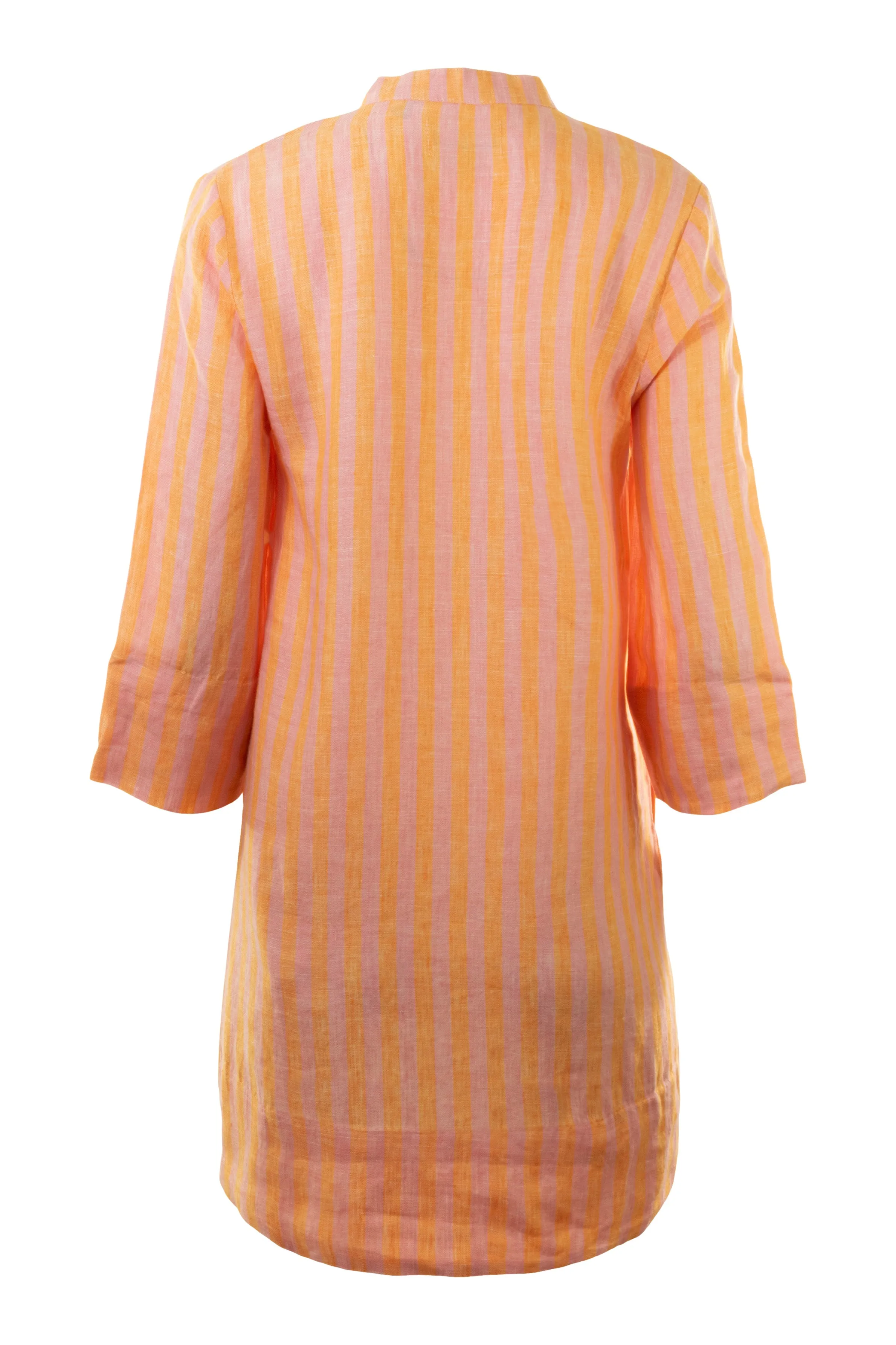 Trovata Birds of Paradis Lucca Shift Dress in Creamsicle Stripe