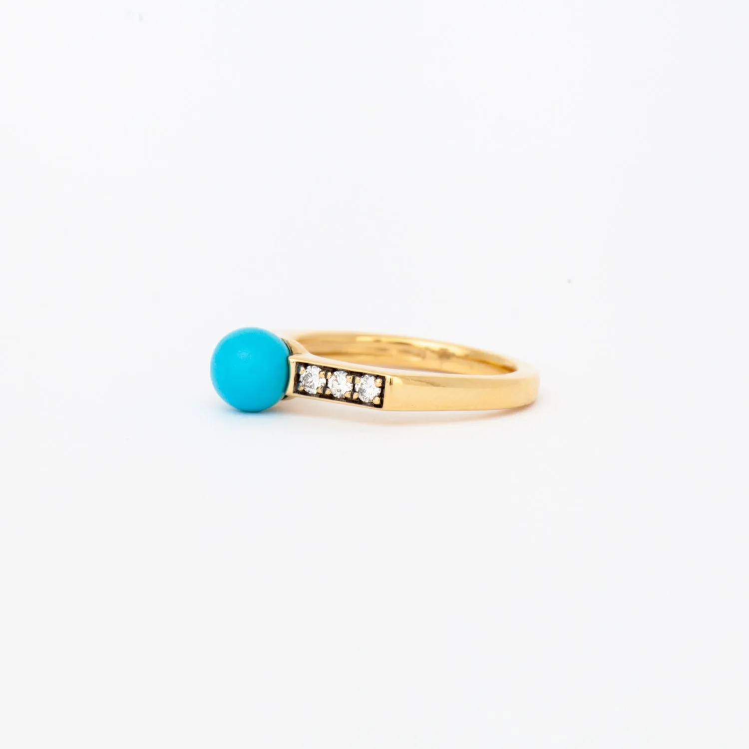 Turquoise Stx & Stone Ring