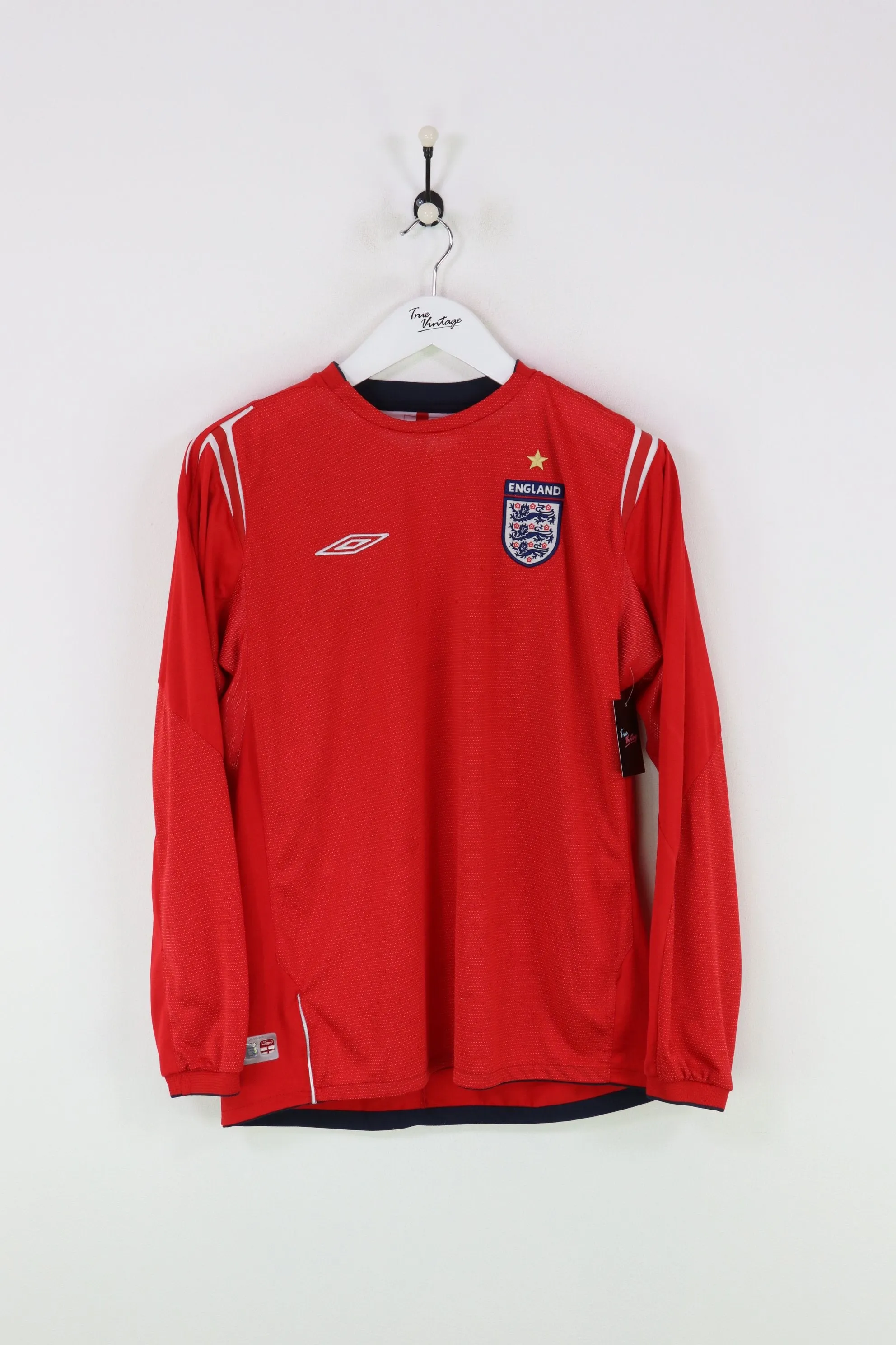 Umbro England L/S Football Shirt Red Medium & Large