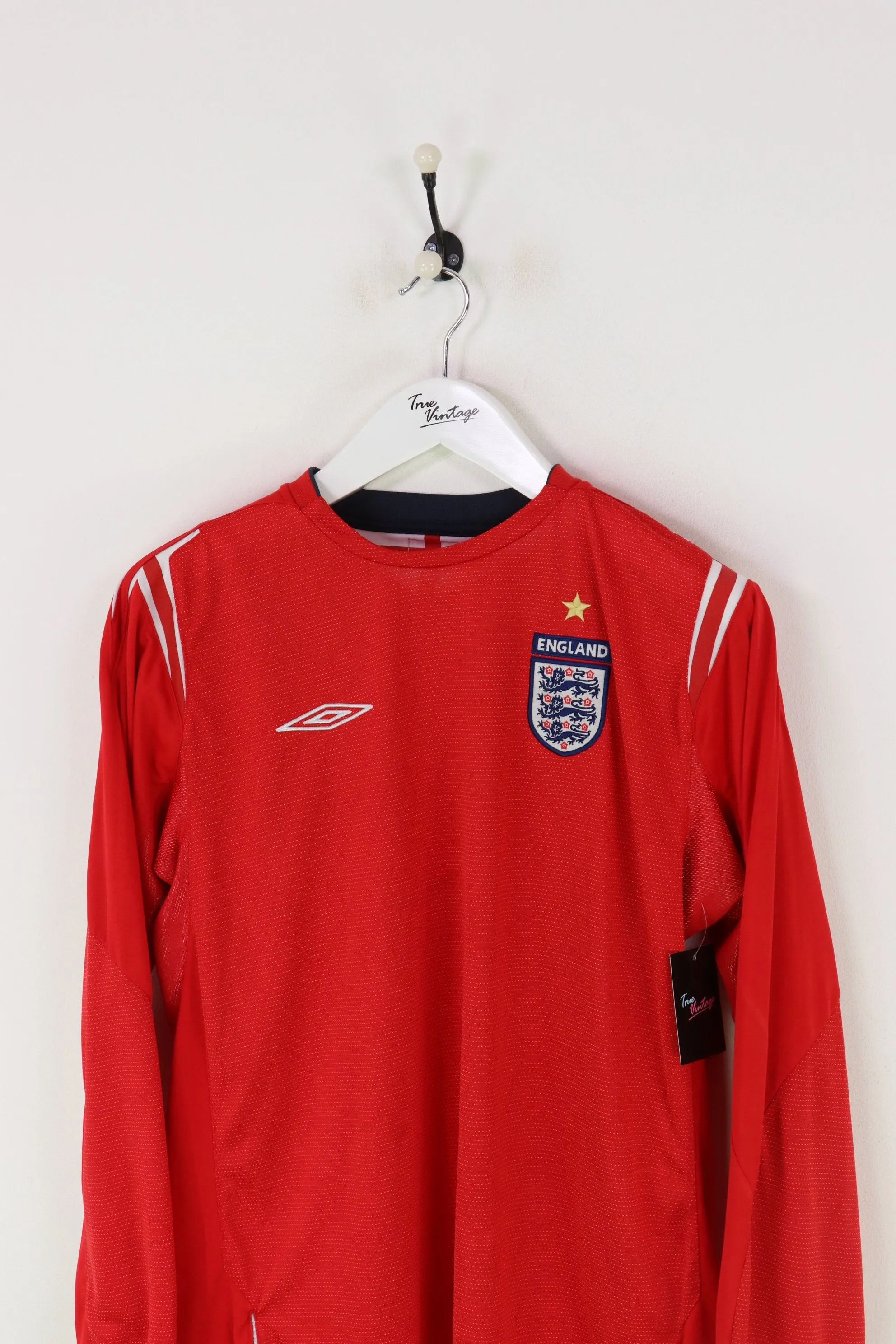 Umbro England L/S Football Shirt Red Medium & Large