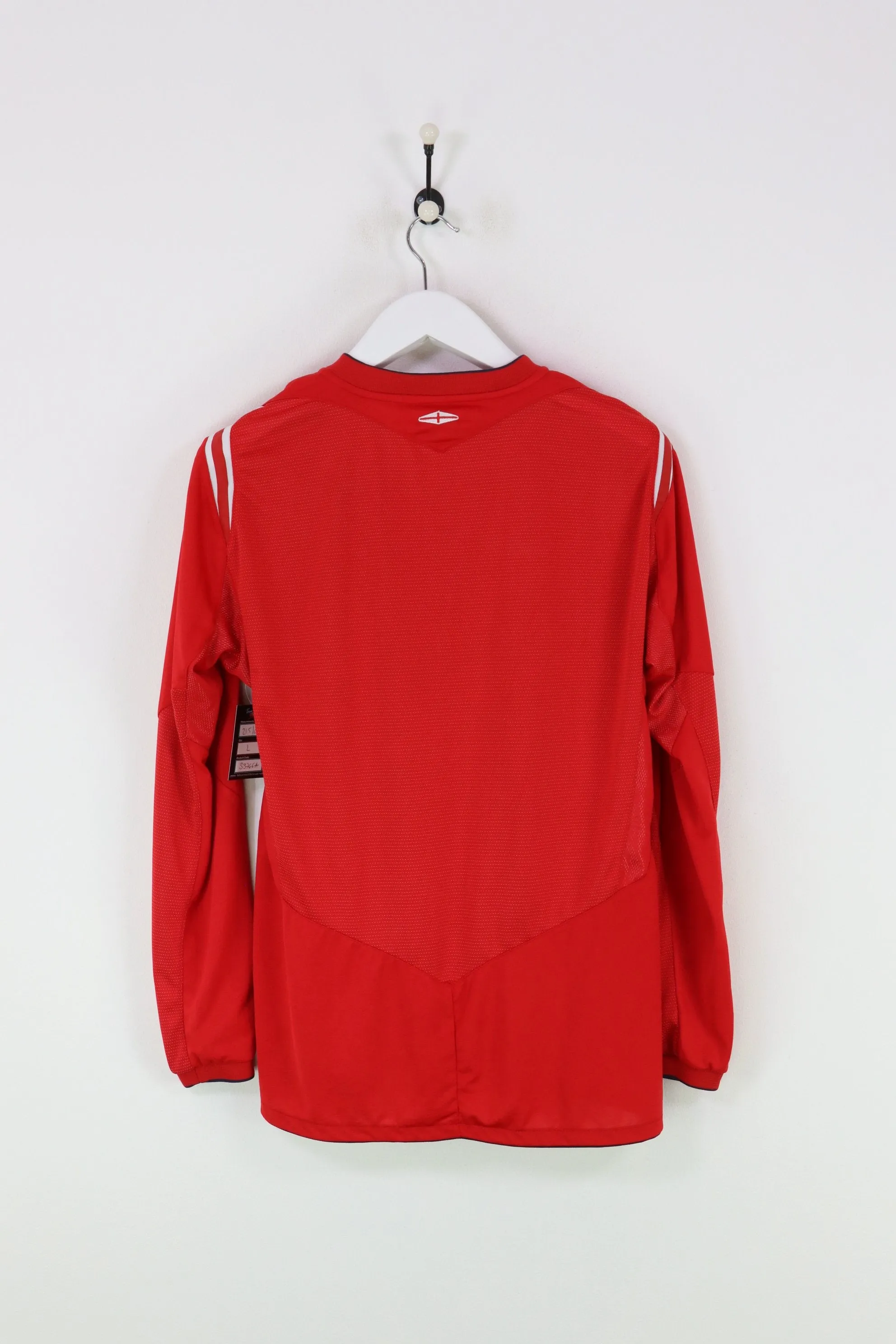 Umbro England L/S Football Shirt Red Medium & Large