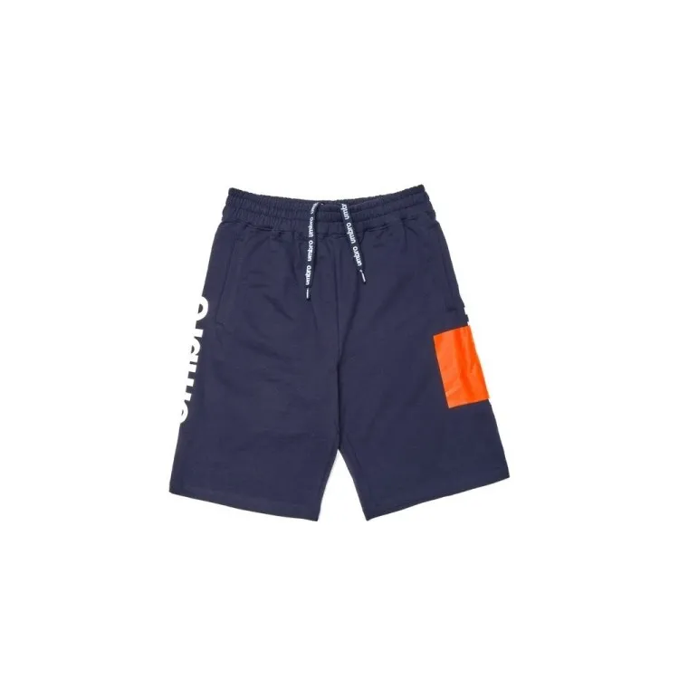 Umbro RAP268B Pantaloncini Uomo con Stampa Geometrica in Cotone Garzato Blu