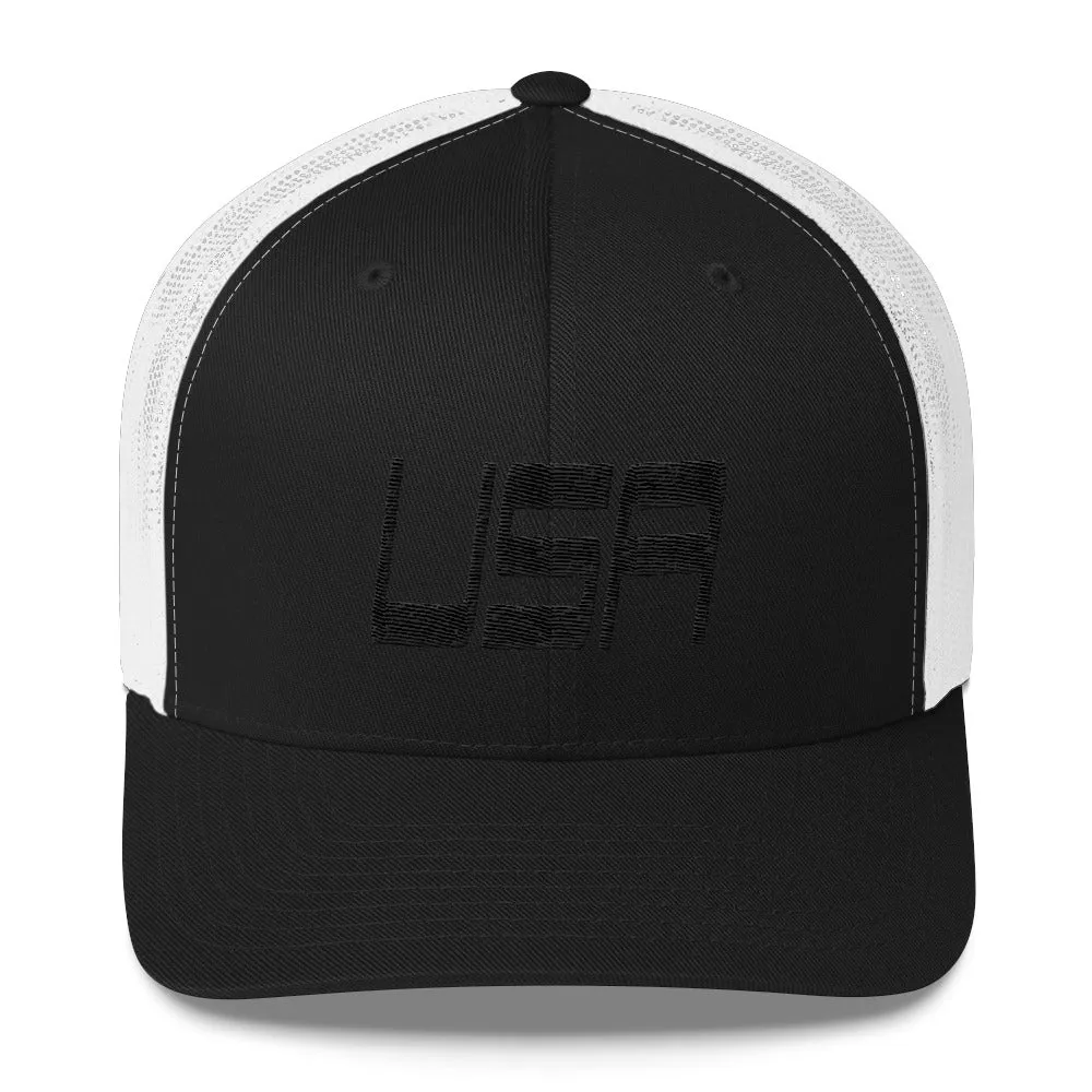 USA Designs - Embroidered Trucker Hat - USA