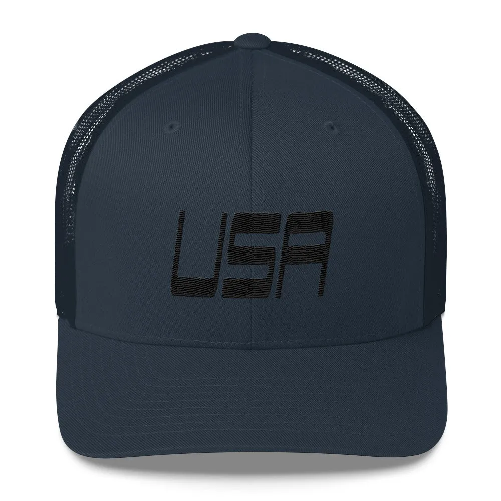 USA Designs - Embroidered Trucker Hat - USA