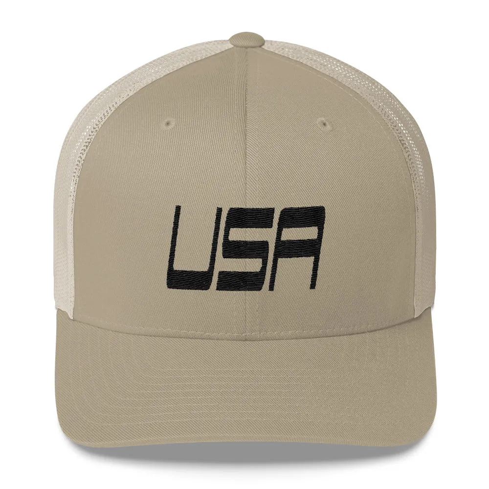 USA Designs - Embroidered Trucker Hat - USA