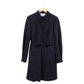 Valentino Black Shirt Dress with V Logo Belt - USA 10