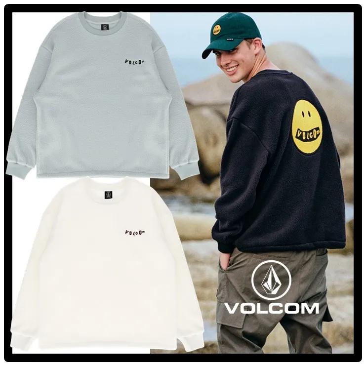 Volcom  |Street Style Logo Sweatshirts