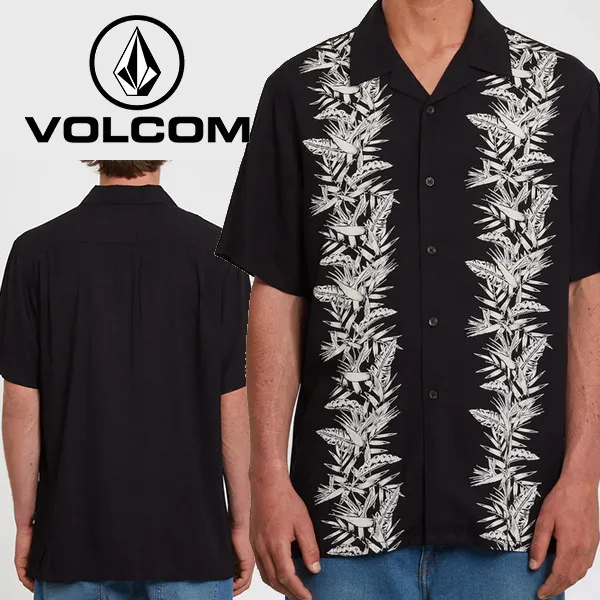 Volcom  |Tropical Patterns Unisex Street Style Short Sleeves Shirts