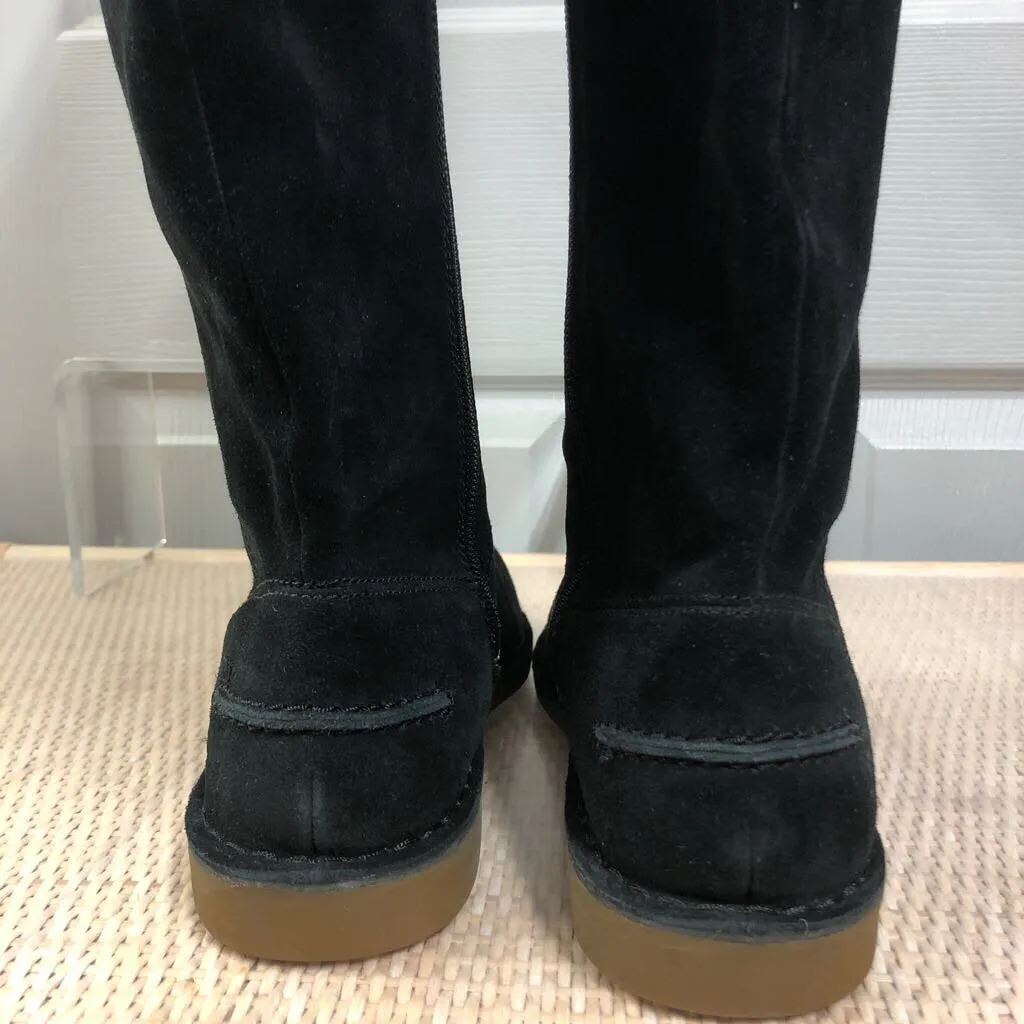 WOMEN'S UGG LOMA BLACK SUEDE ABOVE THE KNEE BOOTS SIZE 6.5 MEDIUM TCA