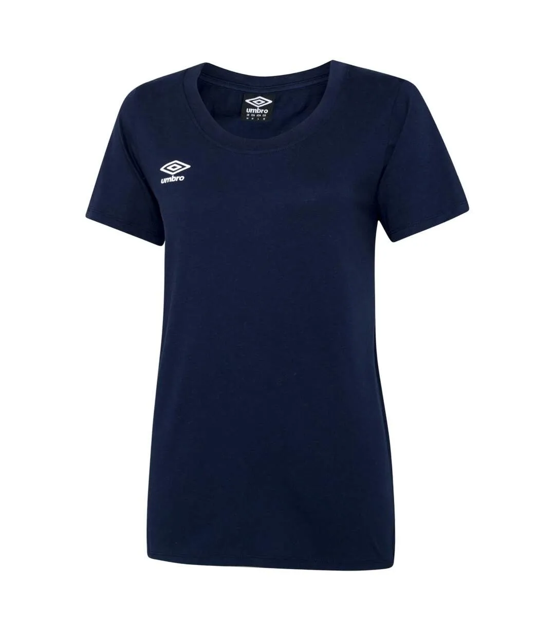 Womens/ladies club leisure t-shirt navy/white Umbro