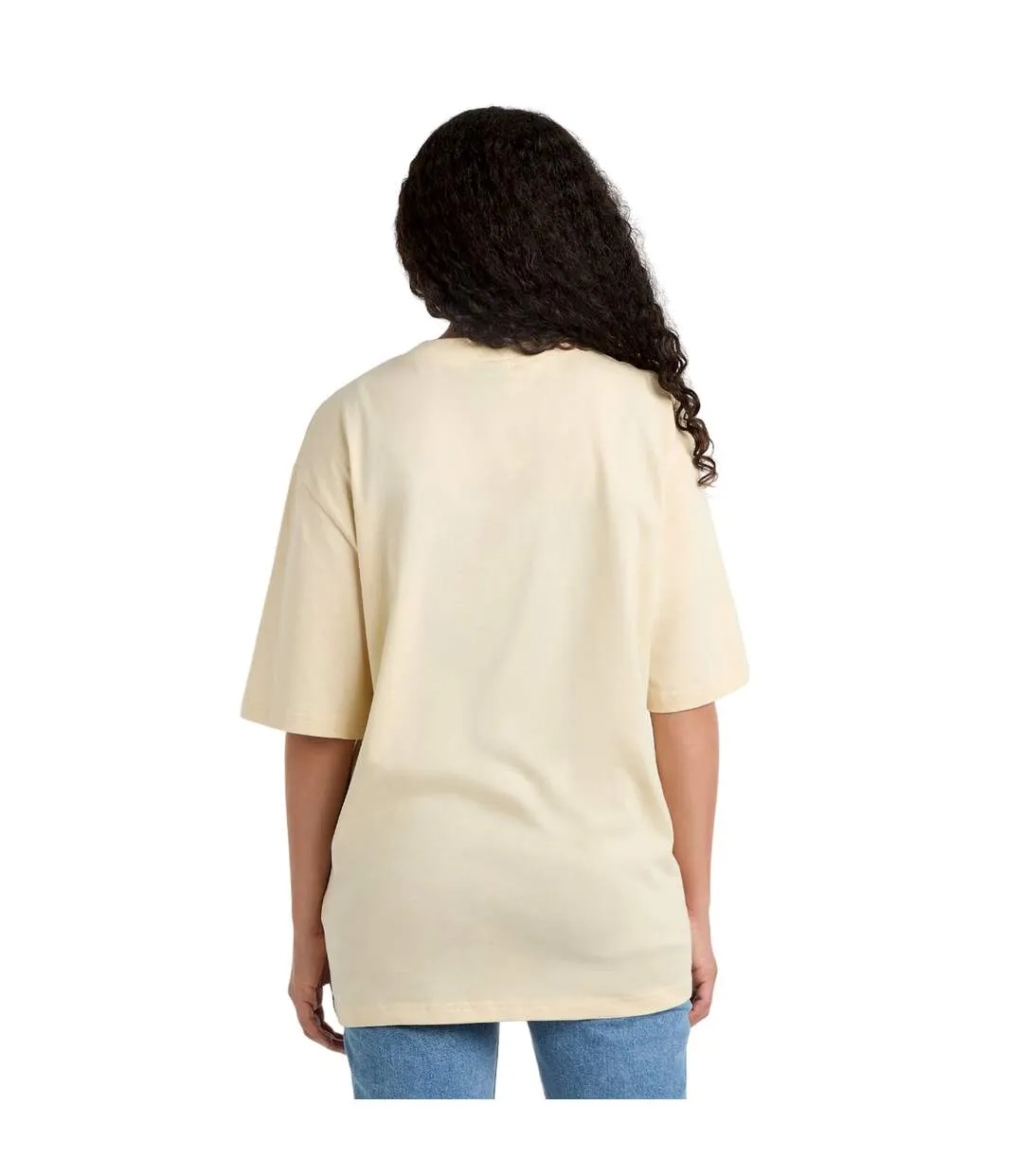 Womens/ladies core oversized t-shirt biscotti/white Umbro