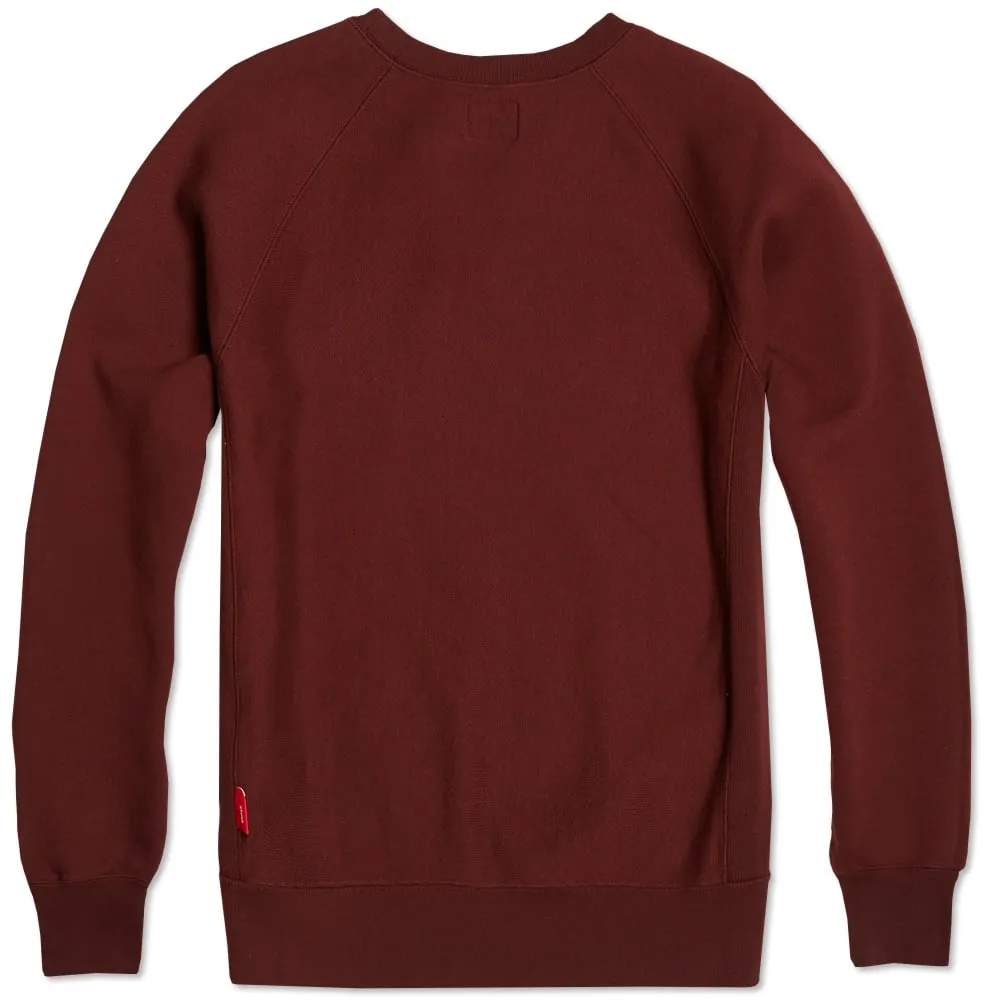 WTAPS Design Crew SweatBurgundy