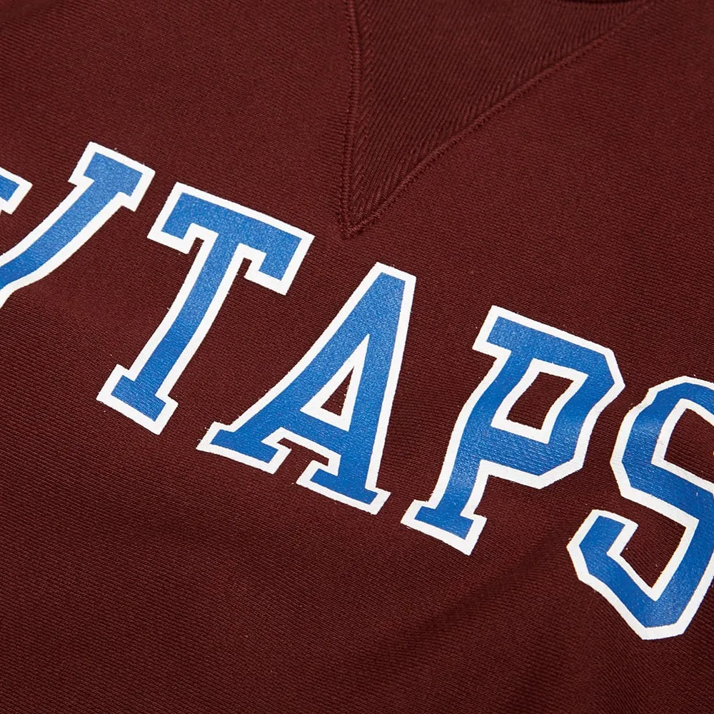 WTAPS Design Crew SweatBurgundy