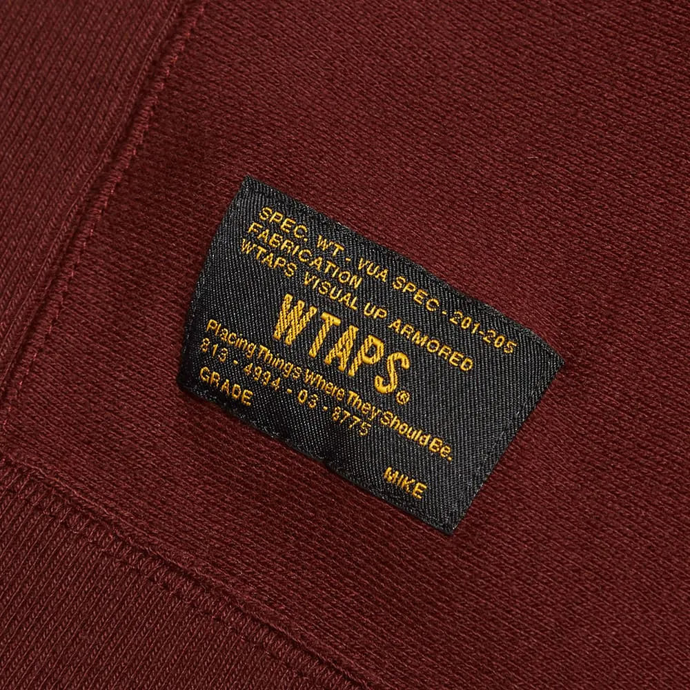 WTAPS Design Crew SweatBurgundy