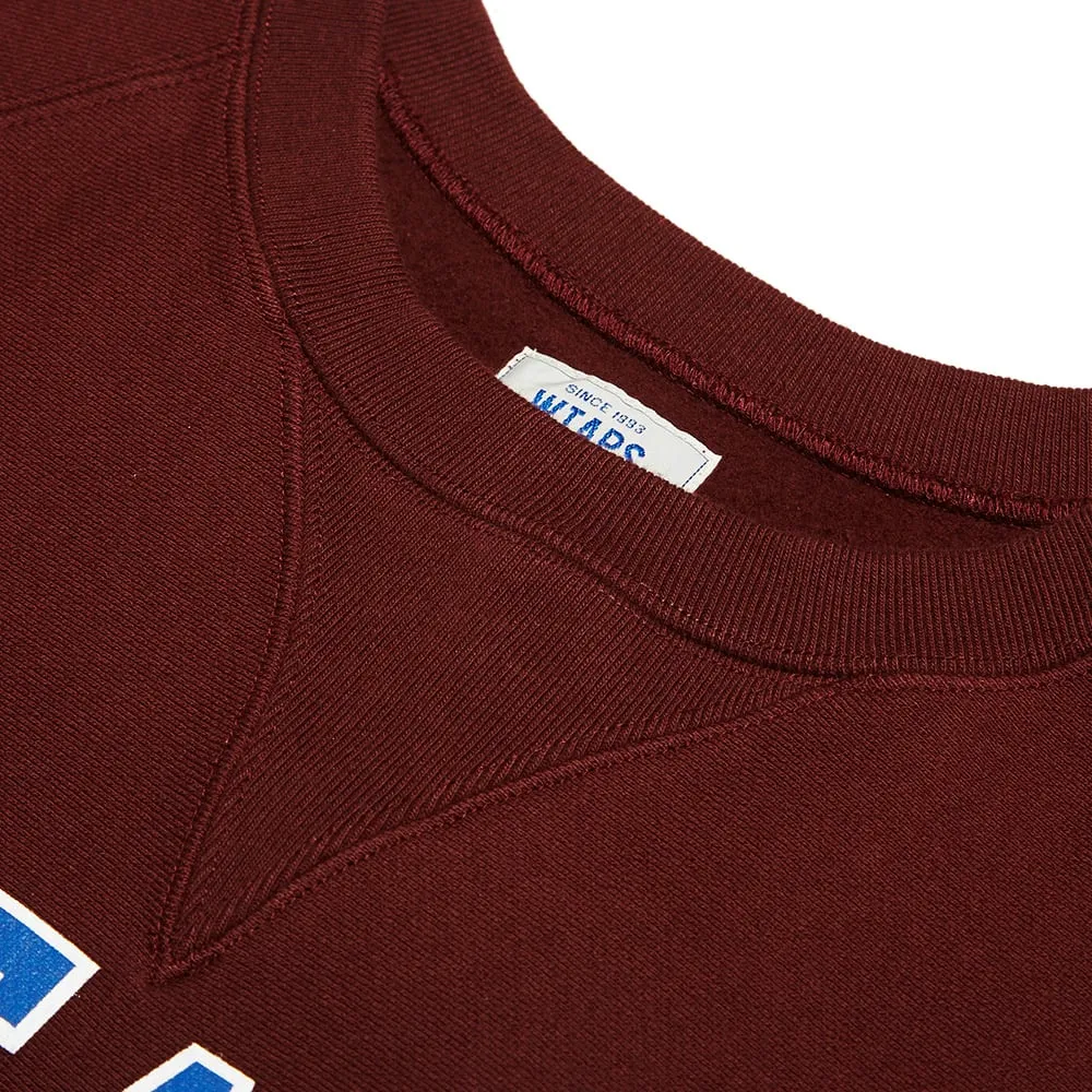 WTAPS Design Crew SweatBurgundy