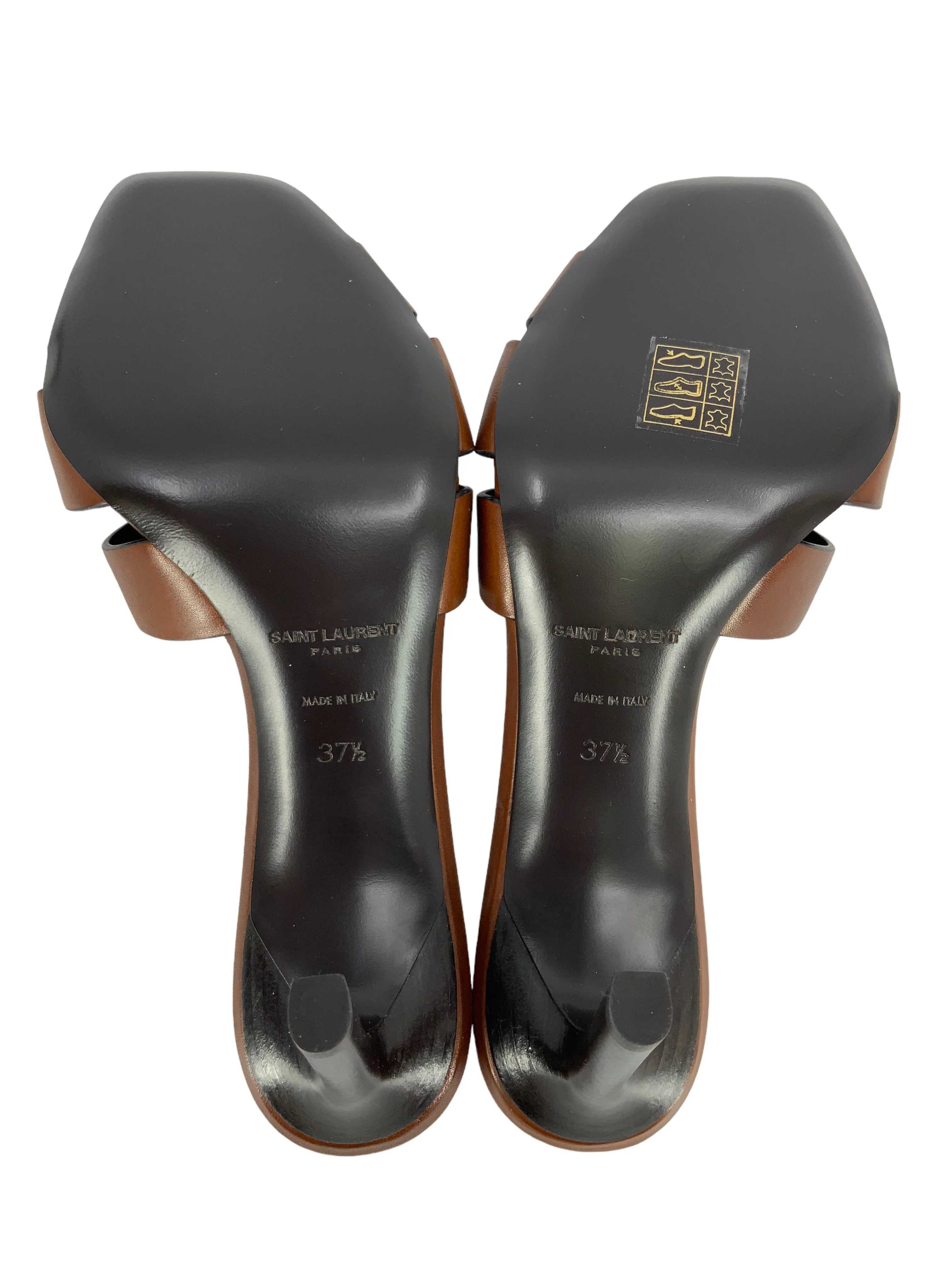 Yves Saint Laurent Tribute Leather Mules Size 7.5 NEW